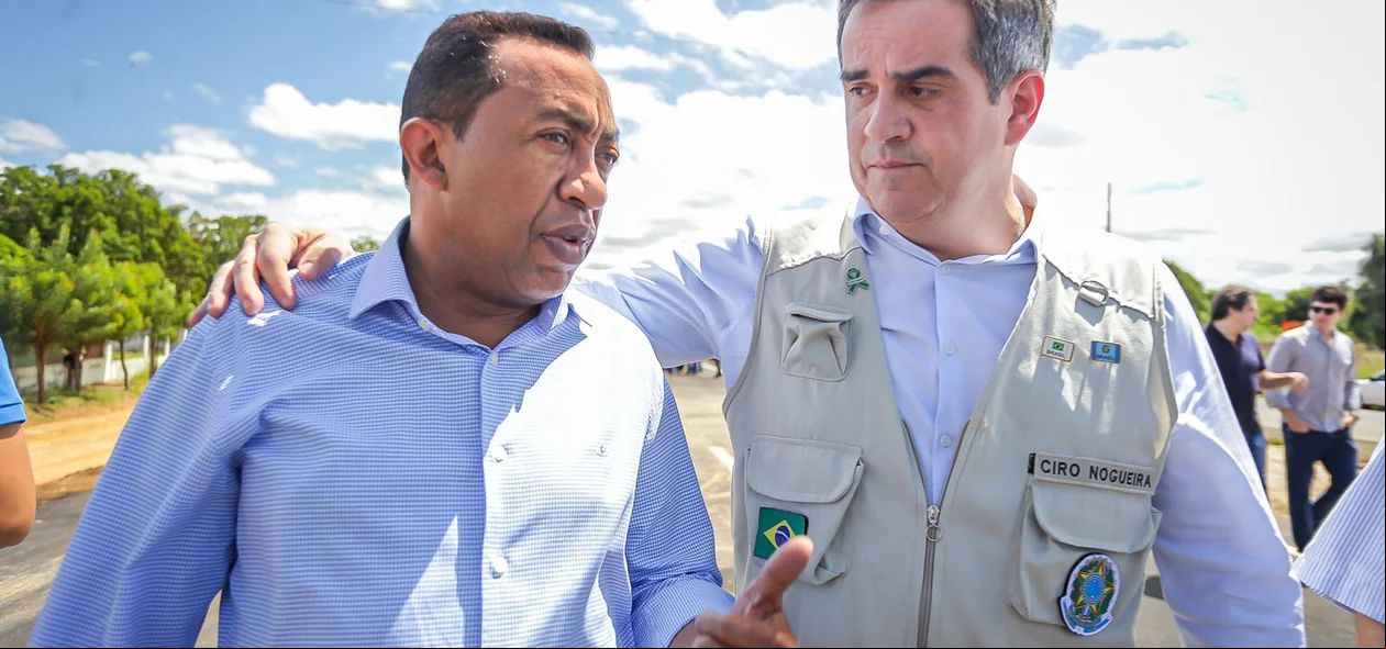 Ex-prefeito de Floriano Joel Rodrigues e Ciro Nogueira