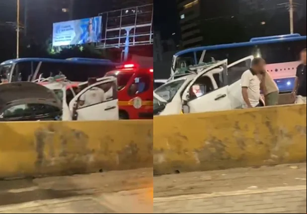 Acidente na Ponte Juscelino Kubitschek, em Teresina